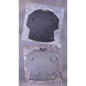 Omniwool Shirt Baselayer and 1/4 Zip Sweater Mens Large Set‎ of 2 See Notes